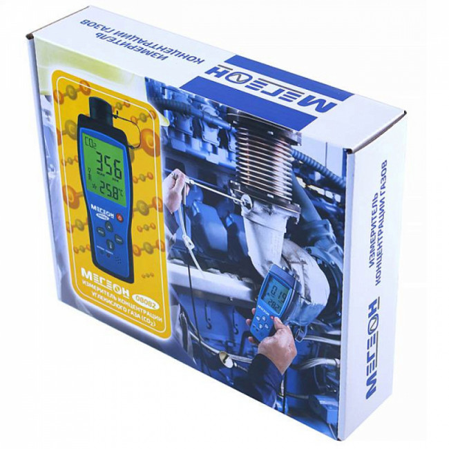 Измеритель концентрации углекислого газа МЕГЕОН 08082 Измеритель концентрации углекислого газа МЕГЕОН 08082