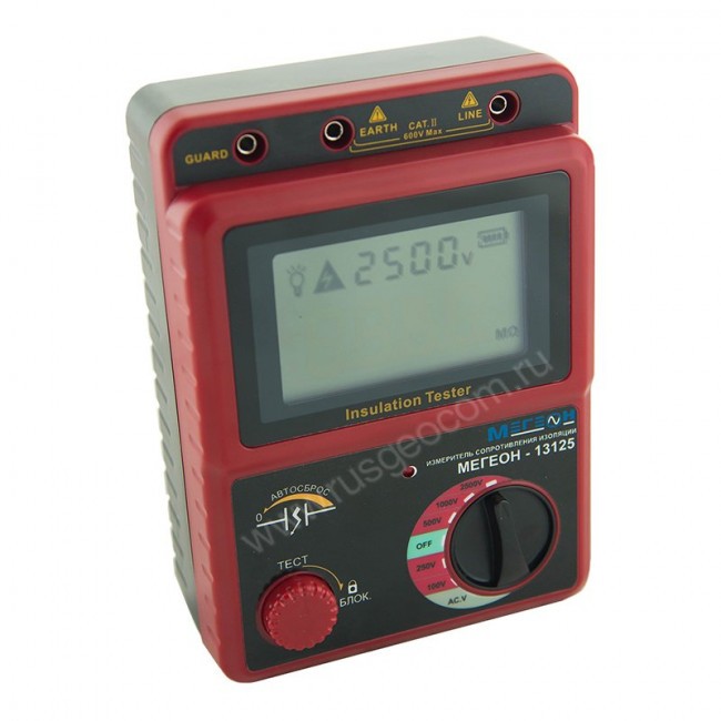 Мегаомметр МЕГЕОН 13125 Мегаомметр МЕГЕОН 13125
