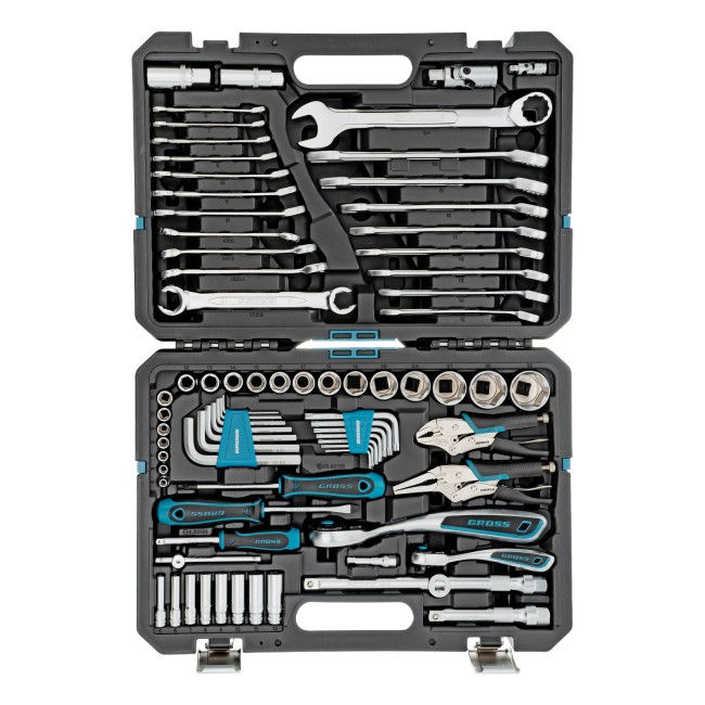Набор инструментов 1/4", 1/2", CrV 78 предметов Gross Набор инструментов 1/4", 1/2", CrV 78 предметов Gross
