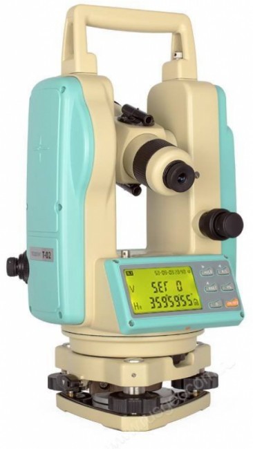 Электронный теодолит RGK T-02 (оптический отвес) с поверкой Электронный теодолит RGK T-02 (оптический отвес) с поверкой