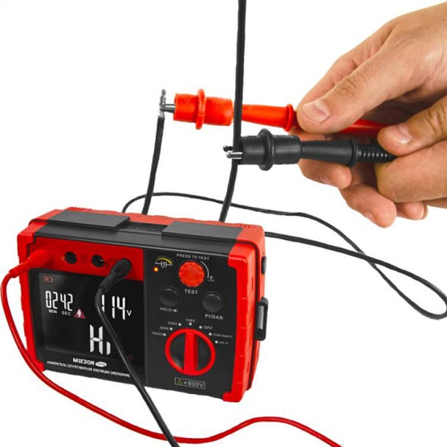 Измеритель сопротивления изоляции (мегаомметр) МЕГЕОН 13170 Измеритель сопротивления изоляции (мегаомметр) МЕГЕОН 13170