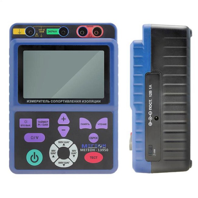 Измеритель сопротивления изоляции (мегаомметр) МЕГЕОН 13950 с поверкой Измеритель сопротивления изоляции (мегаомметр) МЕГЕОН 13950 с поверкой