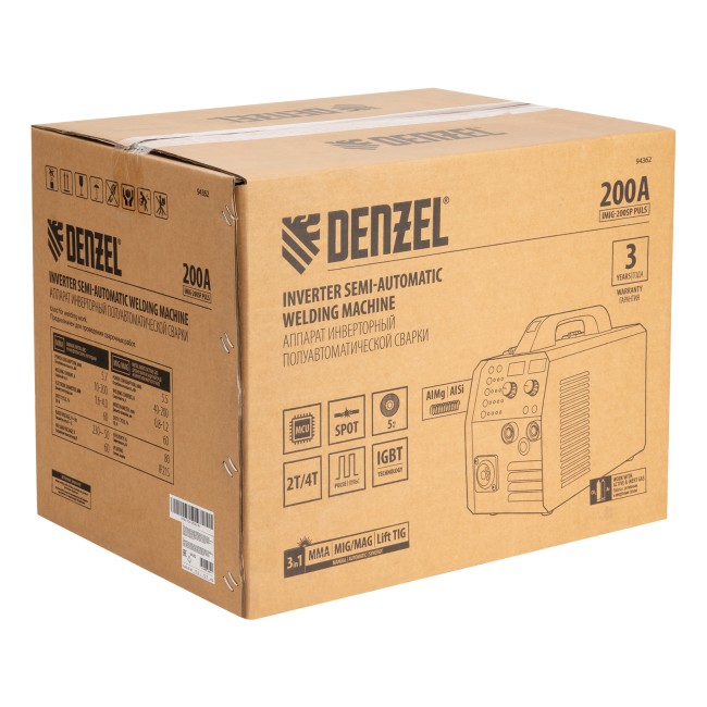 Сварочный аппарат инверторный IMIG-200SP Pulse Denzel