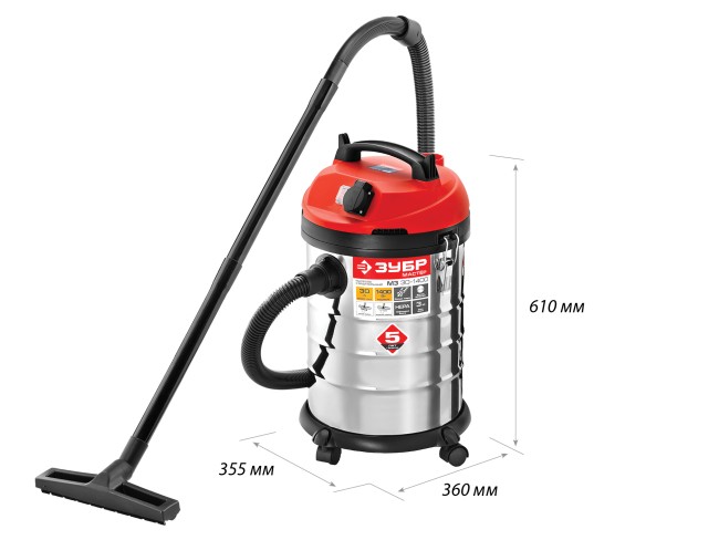 Строительный пылесос ПУ-30-1400 М3 ЗУБР