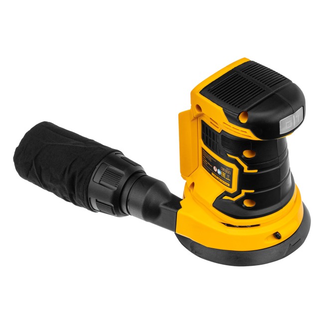 Машина шлифовальная эксцентриковая аккумуляторная COS-125-0 Denzel Машина шлифовальная эксцентриковая аккумуляторная COS-125-0 Denzel