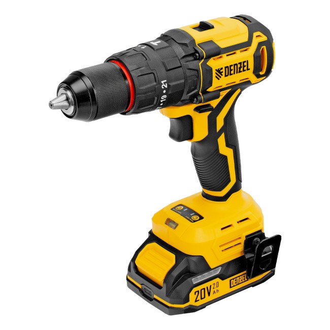 Дрель-шуруповерт аккумуляторная ударная CIDH-BL-20 Denzel