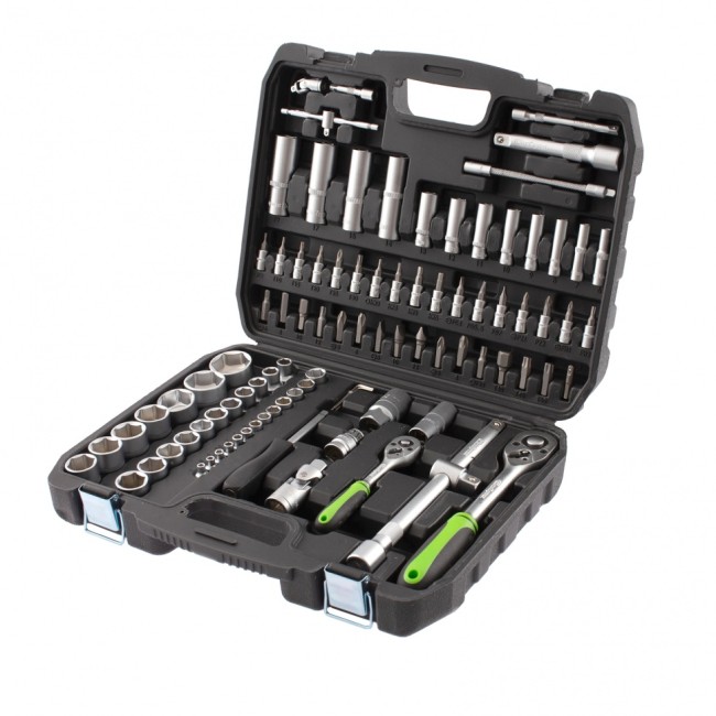 Набор инструмента 1/2", 1/4" 94 предмета Сибртех Набор инструмента 1/2", 1/4" 94 предмета Сибртех