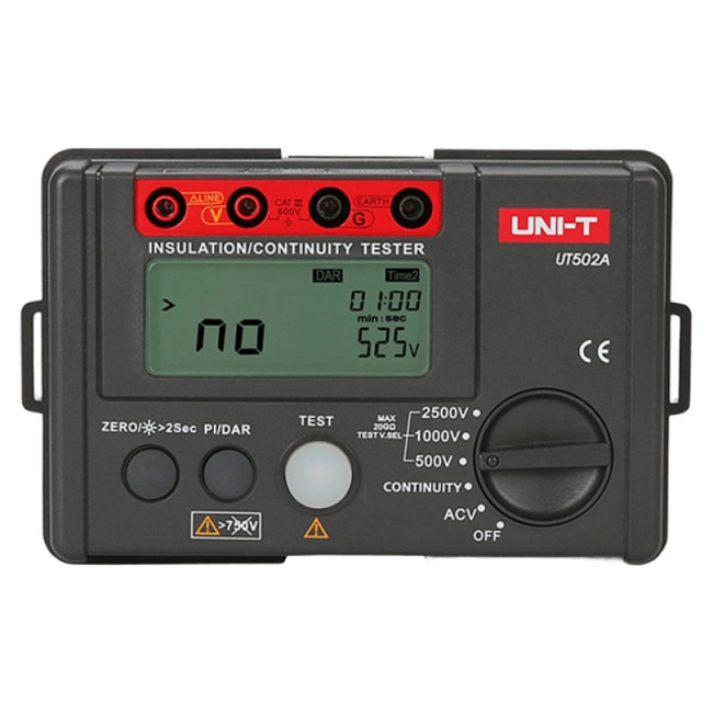 Измеритель сопротивления изоляции UNI-T UT502A Измеритель сопротивления изоляции UNI-T UT502A
