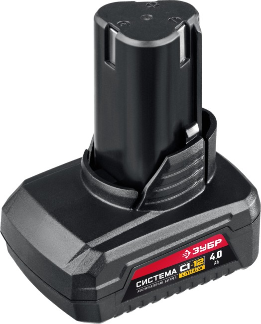 Аккумуляторная батарея АКБ-С1-12-4 ЗУБР С1-12, 12 В, 4.0 Ач Аккумуляторная батарея АКБ-С1-12-4 ЗУБР С1-12, 12 В, 4.0 Ач