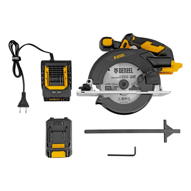 Пила циркулярная аккумуляторная CCSH-20-165 Denzel