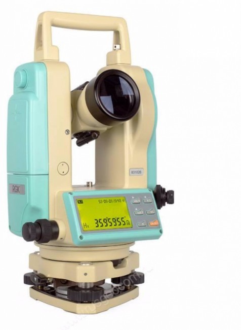 Комплект теодолит RGK T-02 с лазерным целеуказателем штатив рейка - 3 в 1 Комплект теодолит RGK T-02 с лазерным целеуказателем штатив рейка - 3 в 1