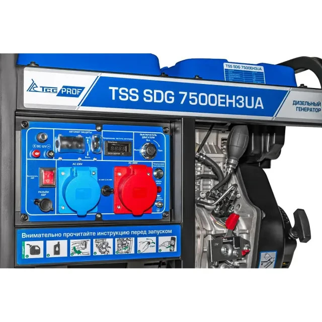 Дизельный генератор TSS SDG 7500EH3UA