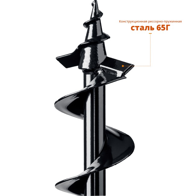 Шнек для мотобуров ЗУБР d 100 мм, грунт Шнек для мотобуров ЗУБР d 100 мм, грунт