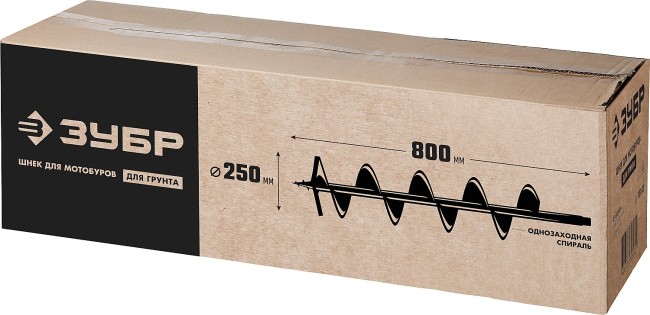 Шнек для мотобуров ЗУБР d 250 мм, грунт Шнек для мотобуров ЗУБР d 250 мм, грунт