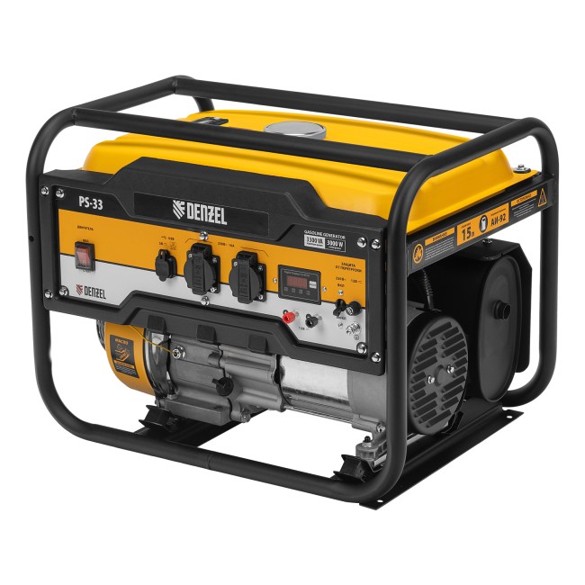 Генератор бензиновый PS 33, 3.3 кВт Denzel Генератор бензиновый PS 33, 3.3 кВт Denzel