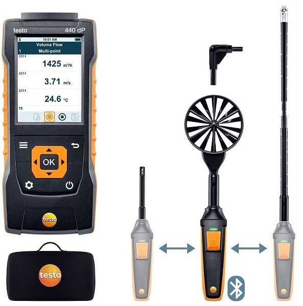 Комплект Testo 440dP для вентиляции №2 Комплект Testo 440dP для вентиляции №2