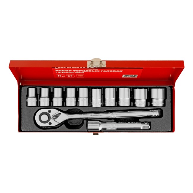 Набор торцевых головок, 1/2" 12 предметов Matrix Набор торцевых головок, 1/2" 12 предметов Matrix