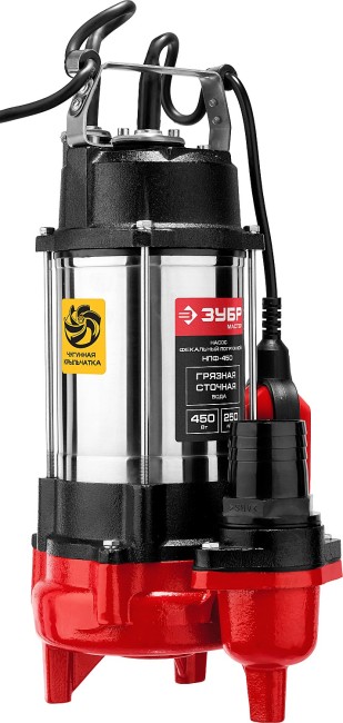 Фекальный насос НПФ-450 ЗУБР 450 Вт Фекальный насос НПФ-450 ЗУБР 450 Вт