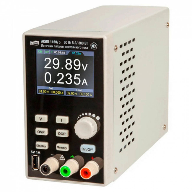Источник питания постоянного тока АКИП-1160/5 Источник питания постоянного тока АКИП-1160/5