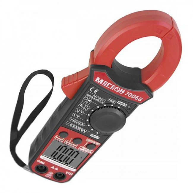 Цифровые токоизмерительные клещи, мультиметр МЕГЕОН 70068 Цифровые токоизмерительные клещи, мультиметр МЕГЕОН 70068
