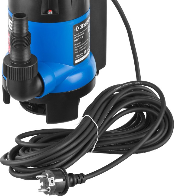 Дренажный насос для грязной воды, Профессионал НПГ-Т7-550 ЗУБР АкваСенсор 550 Вт